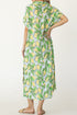 Blue-yellow beach dress with lemon pattern ISAAC MIZRAHI