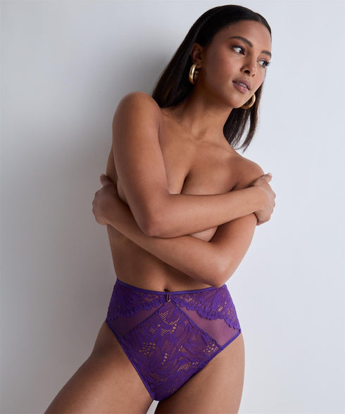 AUBADE Hochgeschnittener Slip FLOWERMANIA Poison Purple