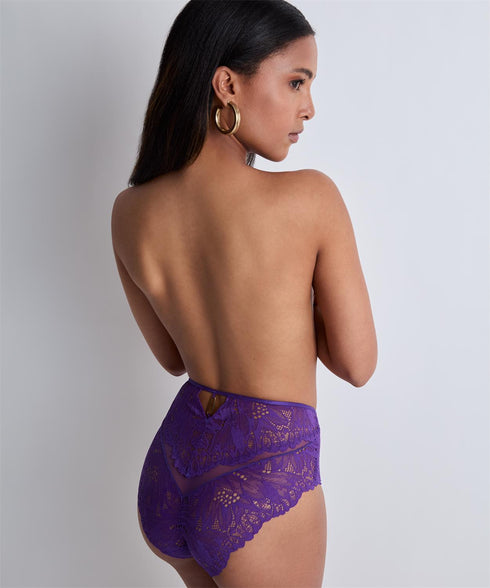 AUBADE Hochgeschnittener Slip FLOWERMANIA Poison Purple