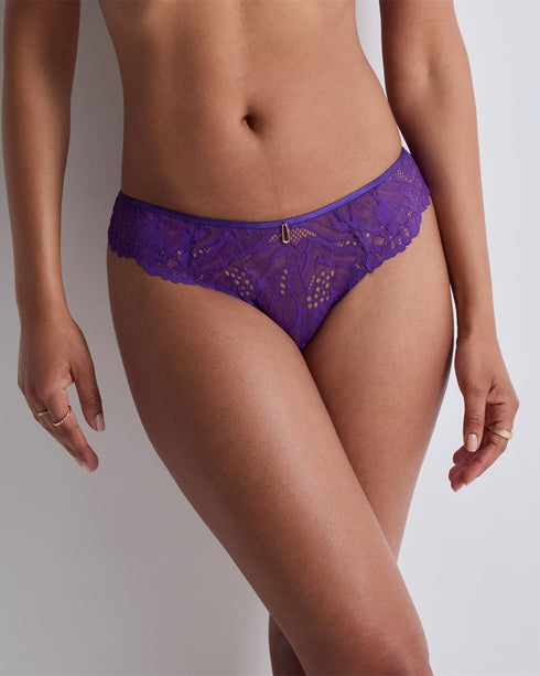AUBADE Italiener Slip FLOWERMANIA Poison Purple