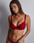 AUBADE Gemoldeter Push-Up BH DANSE DES SENS Irresistible Red