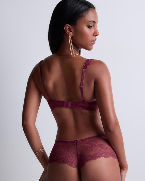 AUBADE Gemoldeter Push-Up BH DANSE DES SENS Mulberry