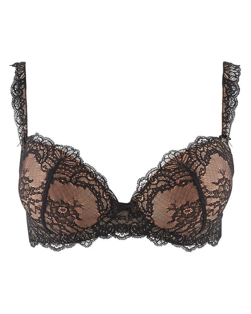 AUBADE Gemoldeter Push-Up BH DANSE DES SENS Noir