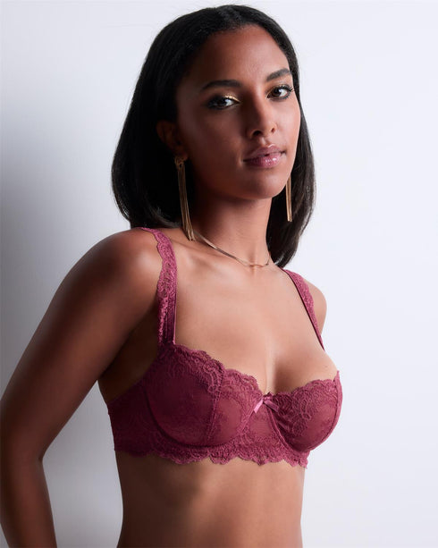 AUBADE Halbschale BH DANSE DES SENS Mulberry