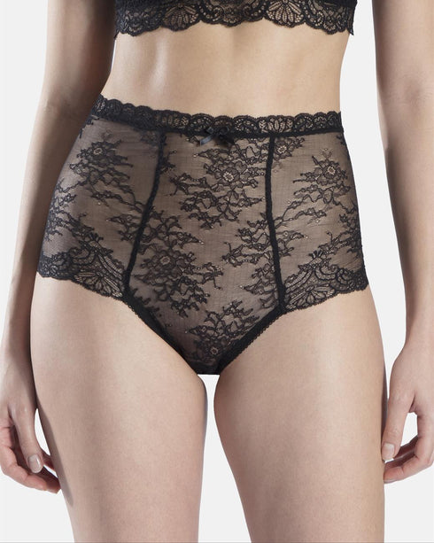 AUBADE Hochgeschnittener Slip DANSE DES SENS Noir