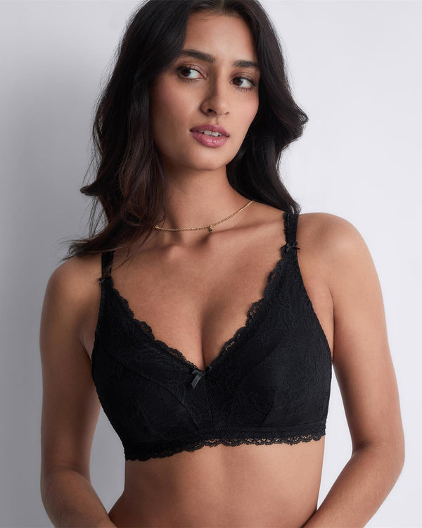 AUBADE Weicher Triangel-Post-OP-BH DANSE DES SENS Noir