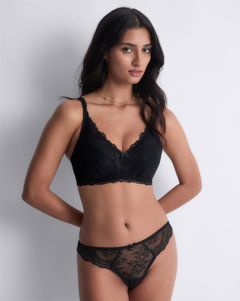 AUBADE Weicher Triangel-Post-OP-BH DANSE DES SENS Noir