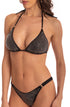Triangel-Bikini Strass Schwarz PIN-UP STARS
