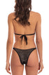 Triangel-Bikini Strass Schwarz PIN-UP STARS