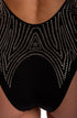Einteiliger Badeanzug mit Strass Bronzo PIN-UP STARS