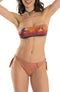 Bandeau Bikini Pailletten Far West Braun PIN-UP STARS