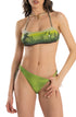 Bandeau Bikini Pailletten Far West Grün PIN-UP STARS