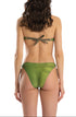 Bandeau Bikini Pailletten Far West Grün PIN-UP STARS