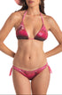 Triangel-Bikini Pailletten Far West Pink PIN-UP STARS