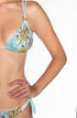 Triangel-Bikini Anelle Safari Azurblau PIN-UP STARS