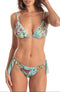 Triangel-Bikini Anelle Safari Azurblau PIN-UP STARS
