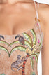 Einteiliger Badeanzug Anelle Safari Beige PIN-UP STARS