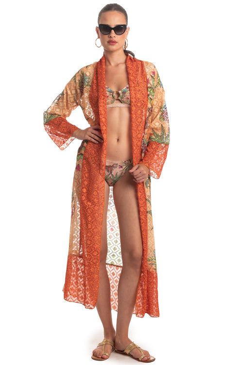 Kimono Langer Safari Beige PIN-UP STARS