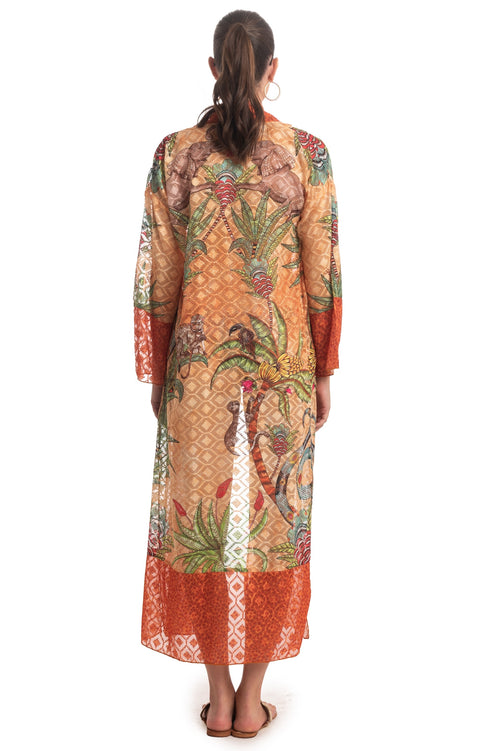 Kimono Langer Safari Beige PIN-UP STARS