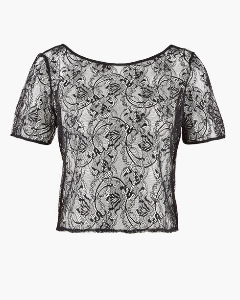 AUBADE Top mit kurzen Ärmeln LAZY DAYS Noir