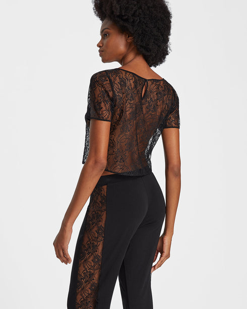 AUBADE Top mit kurzen Ärmeln LAZY DAYS Noir