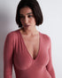 AUBADE Langärmeliger Body LAZY DAYS Rosewood
