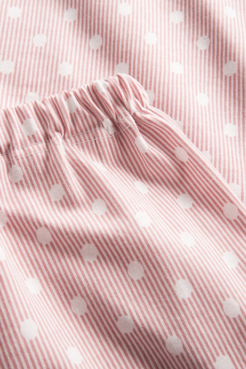 Rösch Pyjama mit 1/2-Ärmeln, Rundhalsausschnitt und 7/8-Hose