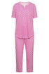 Rösch Pyjama mit 1/2-Ärmeln, Rundhalsausschnitt und 7/8-Hose