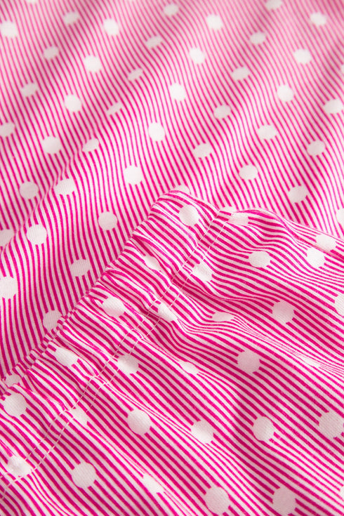 Rösch Pyjama mit 1/2-Ärmeln, Rundhalsausschnitt und 7/8-Hose