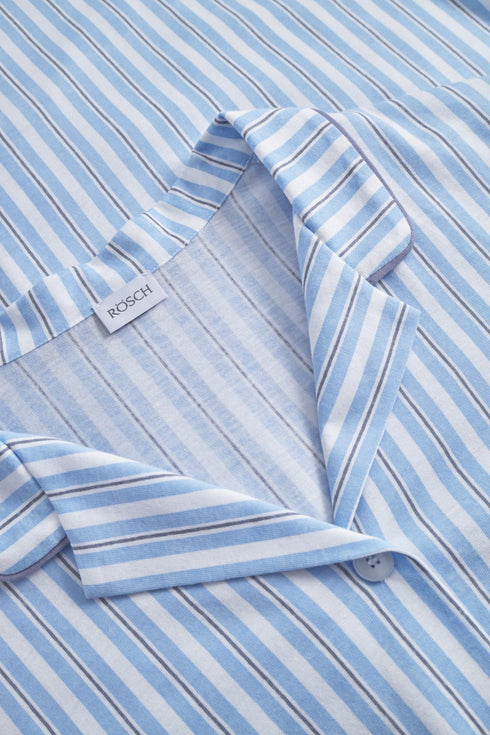 Rösch Nachthemd mit Reverskragen und Knopfleiste