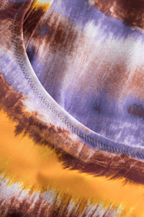 Rösch Badeanzug „Tie-Dye“ – Spacer-Cups, UBB und verstellbare Träger