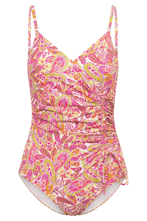 Rösch Badeanzug „Summer Print“ – Spacer-Cups, UBB und verstellbare Träger