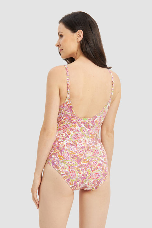 Rösch Badeanzug „Summer Print“ – Spacer-Cups, UBB und verstellbare Träger