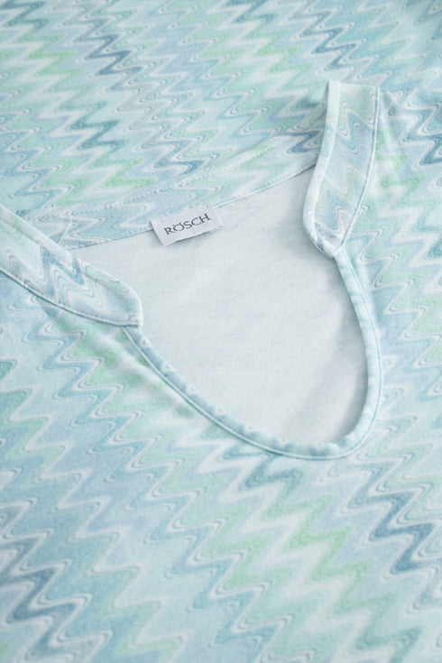 Rösch Nachthemd – Langarm, Rundhals, „Long Zigzag“