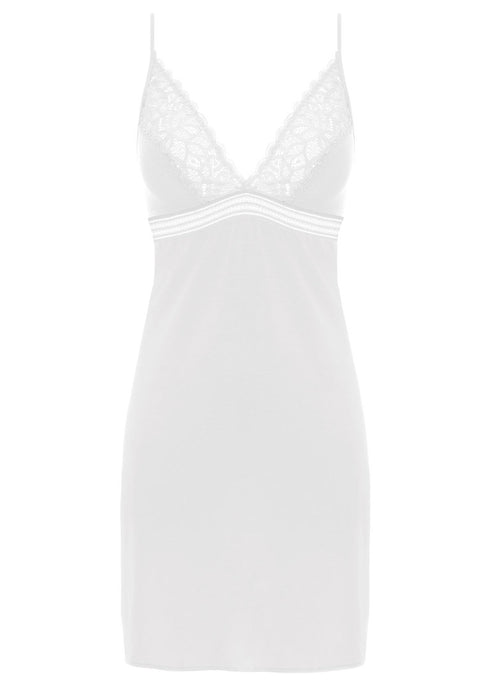 Wacoal Raffiné White – Unterkleid mit floraler Spitze und MicroModal