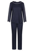 Féraud Damen-Pyjama – Rundhals, Langarm und lange Hose