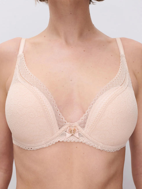 Chantelle Festivite Beige Dore T-Shirt BH