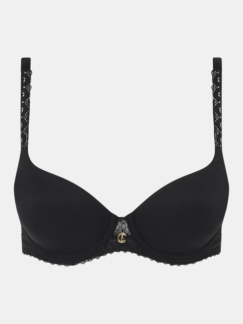 Chantelle Romance Schwarz Covering T-Shirt BH