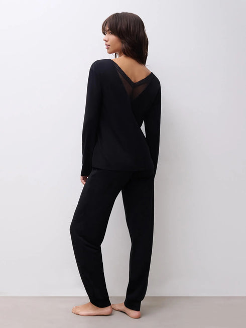 Chantelle Romance Schwarz Langarmshirt