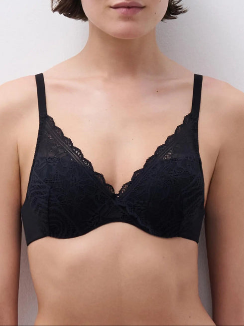 Chantelle Floral Touch Schwarz T-Shirt BH
