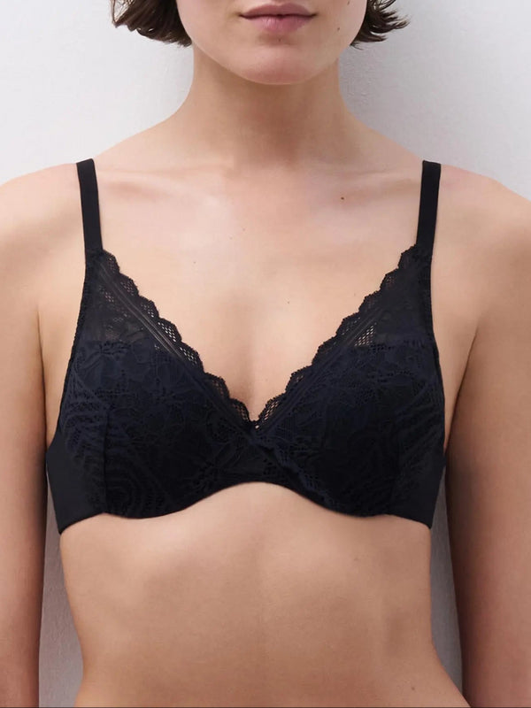 Chantelle Floral Touch Schwarz T-Shirt BH