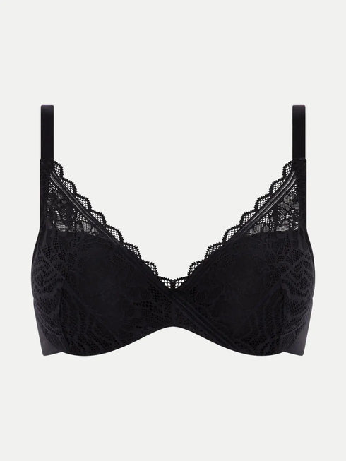 Chantelle Floral Touch Schwarz T-Shirt BH