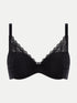 Chantelle Floral Touch Schwarz T-Shirt BH