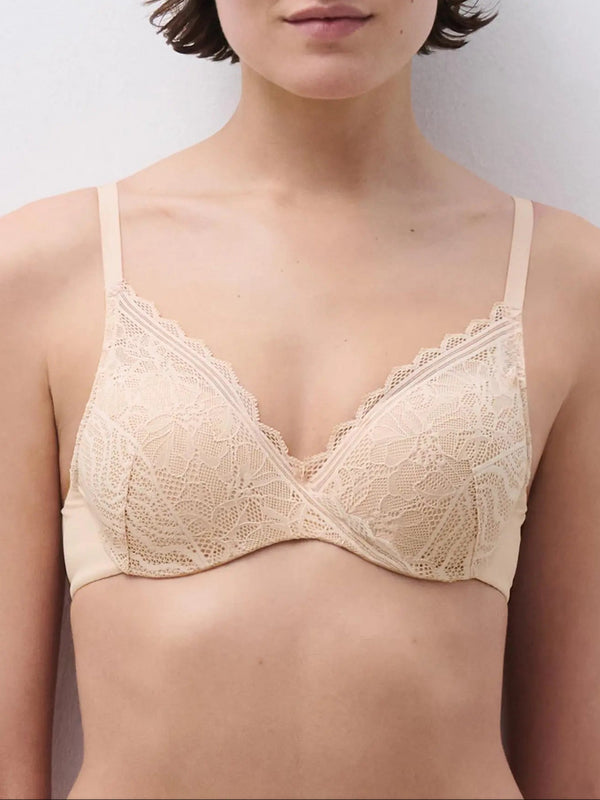 Chantelle Floral Touch Golden Beige T-Shirt BH
