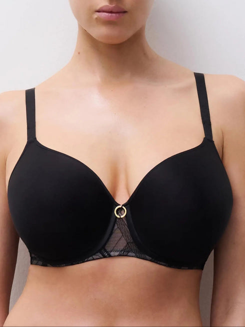 Chantelle Graphic Support Schwarz T-Shirt BH