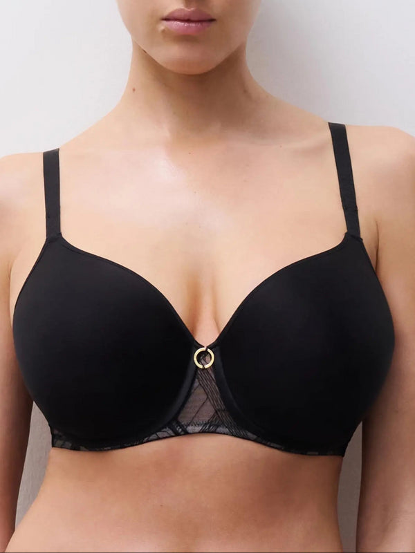 Chantelle Graphic Support Schwarz T-Shirt BH