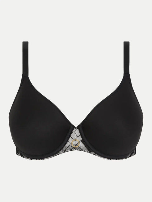 Chantelle Graphic Support Schwarz T-Shirt BH