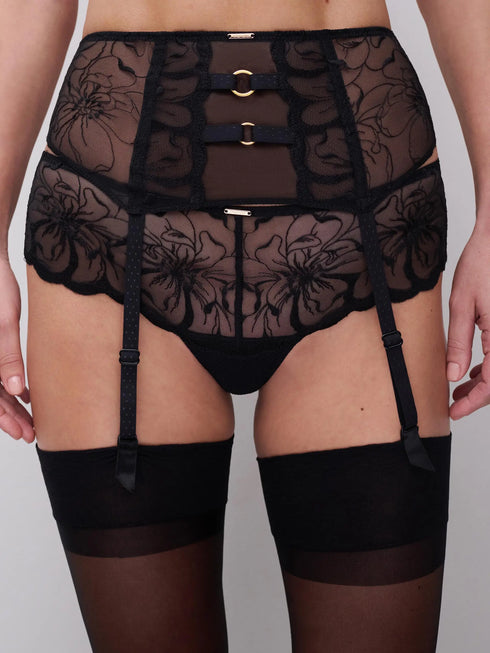 Chantelle Fleurs Schwarz Taillengürtel