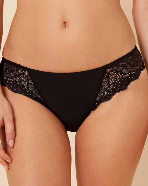 Slip Schwarz CARESSE SIMONE PÉRÈLE