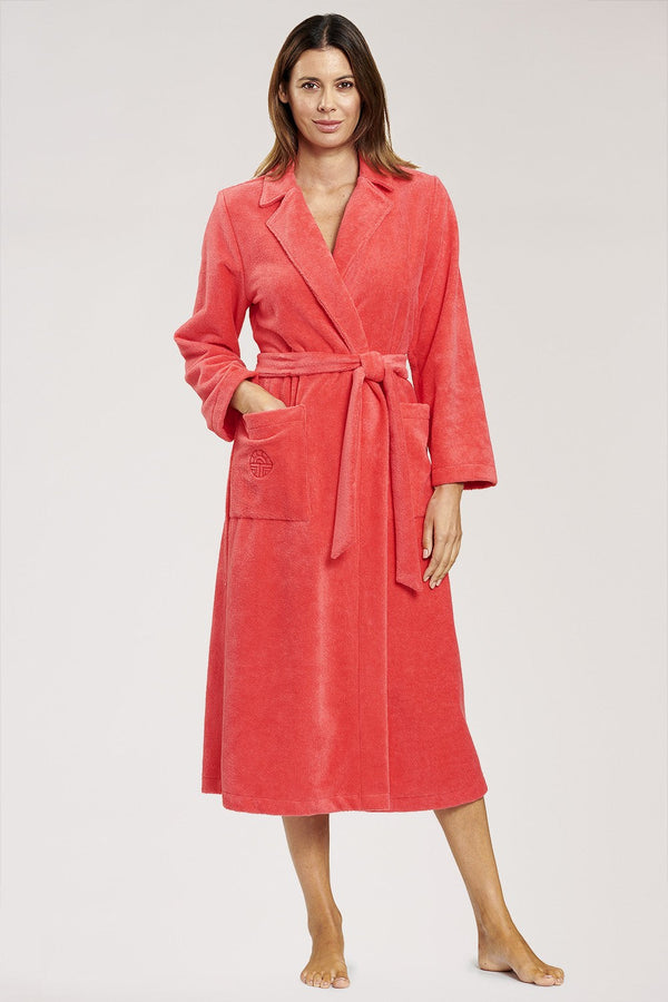 Féraud wrap-around dressing gown with pockets